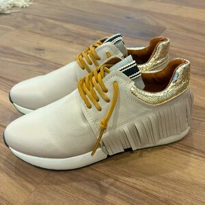 NEW Shu Shop leather fringe sneakers size 9